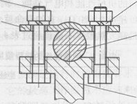 压板式压紧连接示意图 压板式压紧连接示意图
